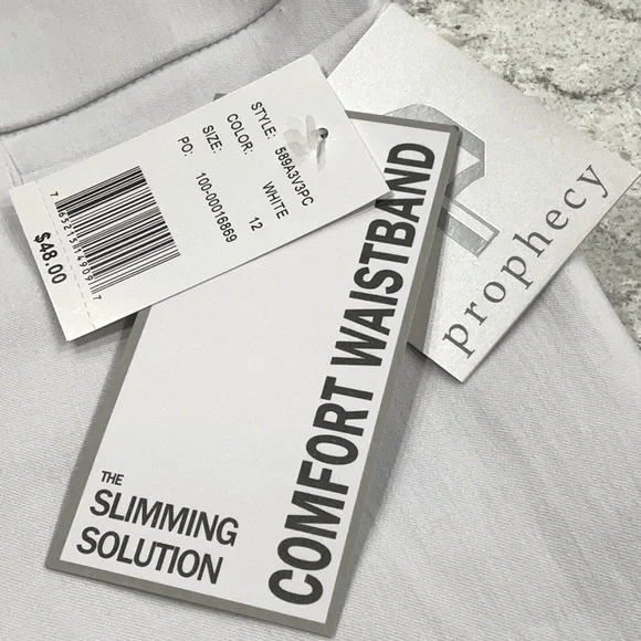 Prophecy women’s while slim fit without zipper, two pockets size 12 - Picture 6 of 15